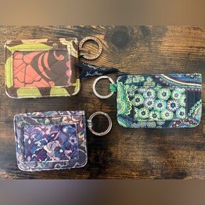 Vera Bradley Floral Patterned Wallet Trio